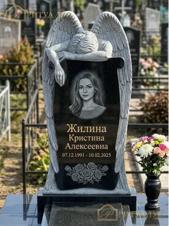 Памятник из гранита "Ангел Плачущий 06"