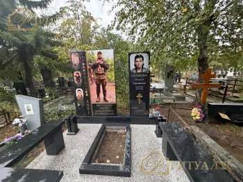 Памятник с прямой печатью на граните