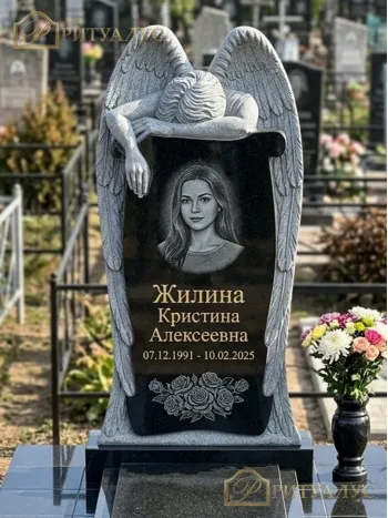 Памятник из гранита "Ангел Плачущий 06"
